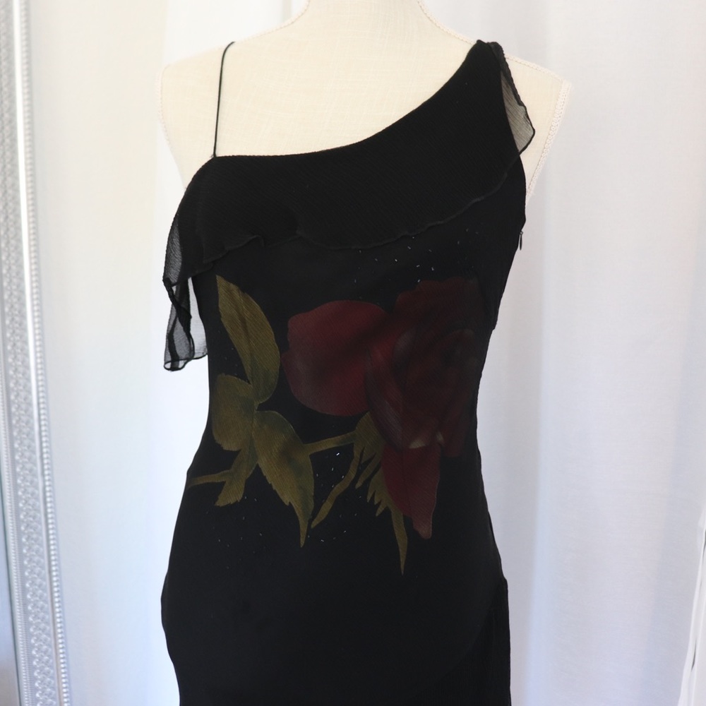 Sue Wong Y2K Asymmetrical Silk Dress